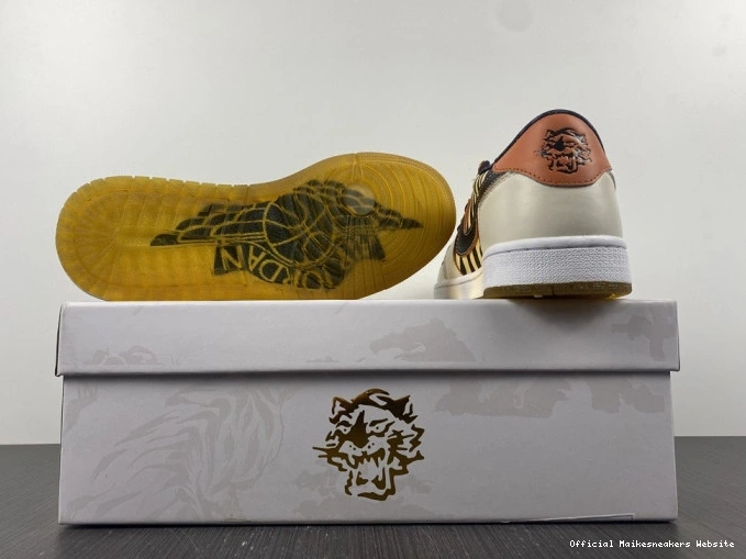 Official Maikesneakers Tiger Year OG of Low the Air DH6932-100 Jordan 1 0731